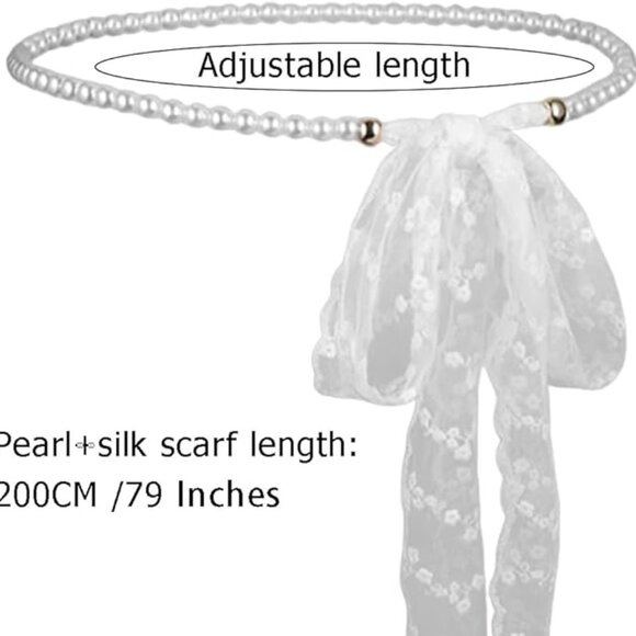 Scarf Pearl Waist Chain Belt